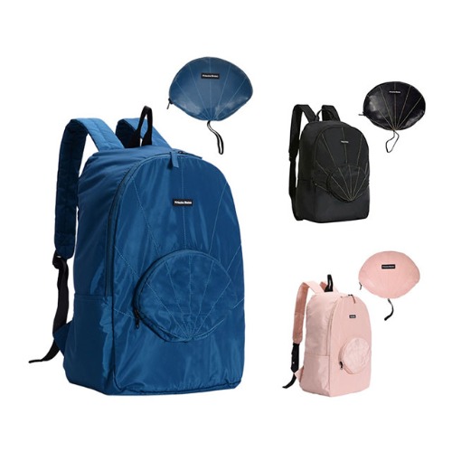 여행용 접이식 휴대용 백팩 남여공용백팩 조개모양백팩 배낭가방